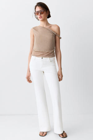 flared jeans - wit