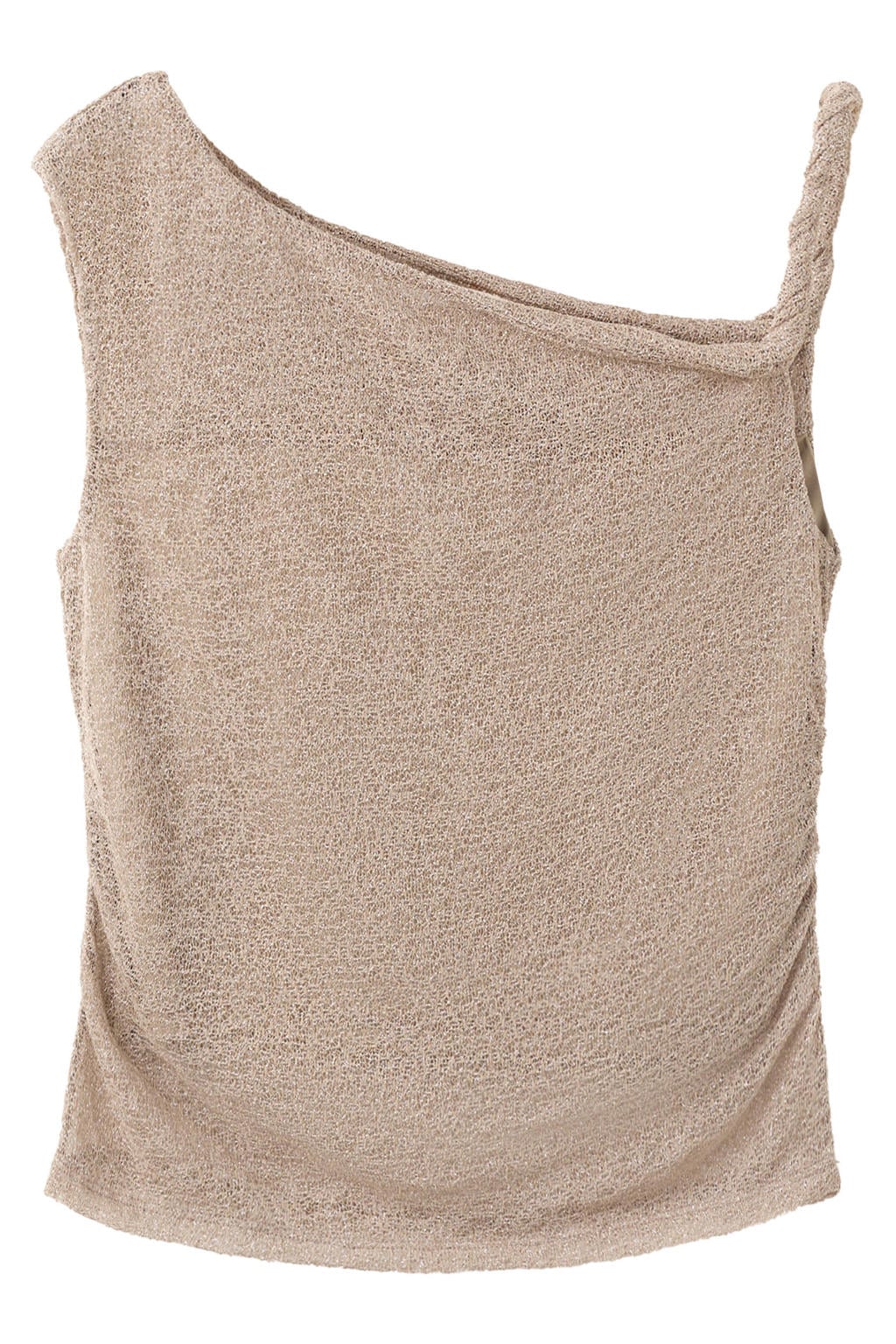 MANGO TEEN one shoulder top - goud