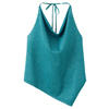 MANGO TEEN halter top met glitters - blauw