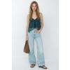 MANGO TEEN wide leg jeans - lichtblauw