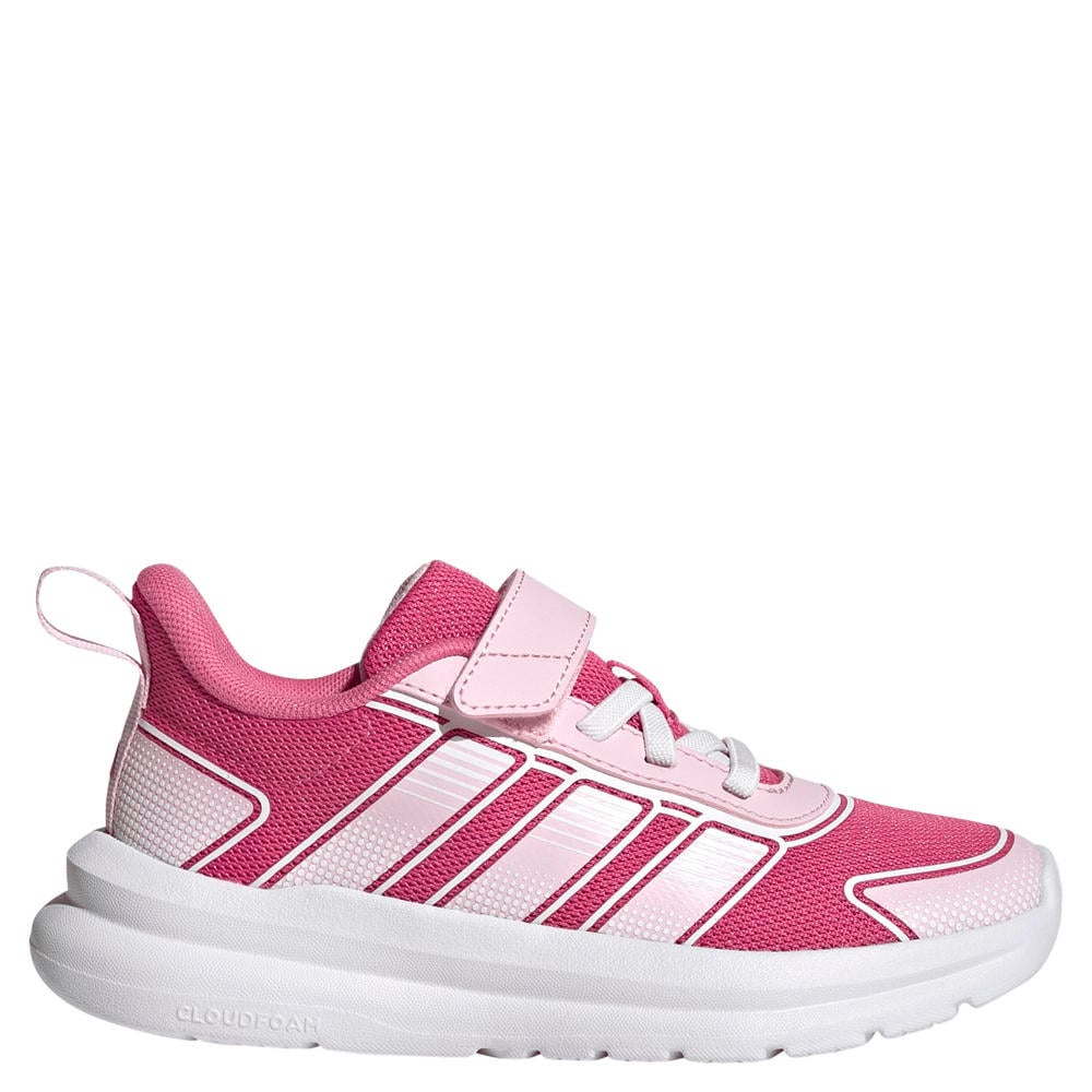 Roze jongens en meisjes adidas Sportswear sneakers - met elastische veter- met klittenbandsluiting