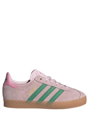 Gazelle suède sneakers - roze/groen