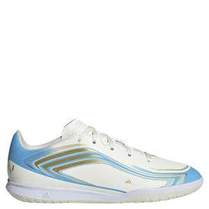 F50 junior voetbalschoenen - zand/blauw