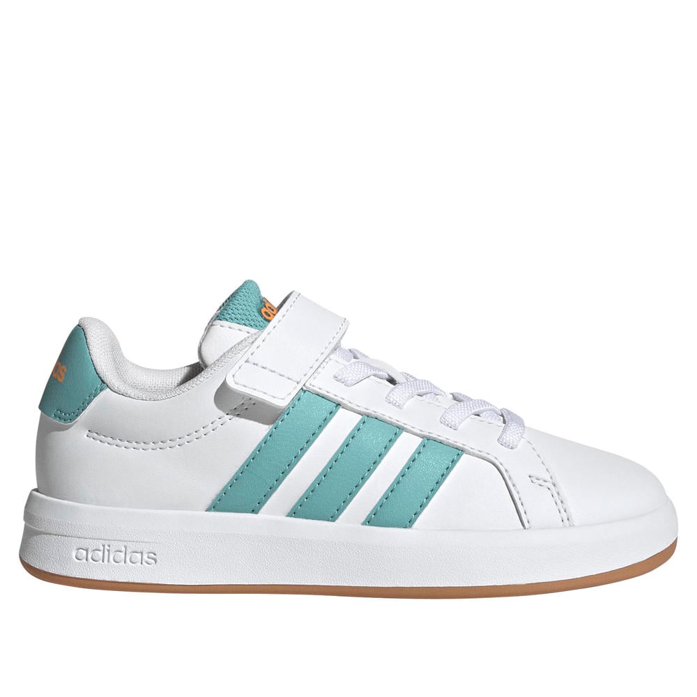 adidas Sportswear Grand Court 3.0 imitatieleren sneakers - wit/aqua