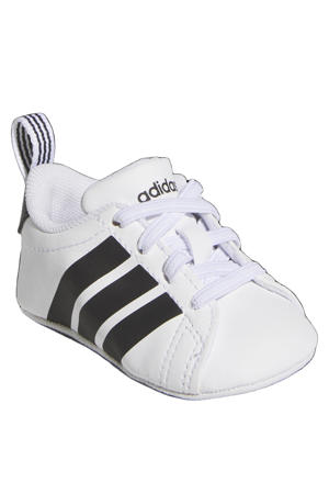Grand Court imitatieleren sneakers - wit/zwart