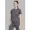 adidas Sportswear T-shirt met panterprint - grijs