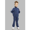 adidas Originals gestreept joggingpak met opstaande kraag - donkerblauw