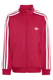 thumbnail: adidas Originals Firebird gestreept joggingpak met opstaande kraag - rood/wit