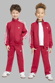 thumbnail: adidas Originals Firebird gestreept joggingpak met opstaande kraag - rood/wit