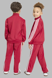 thumbnail: adidas Originals Firebird gestreept joggingpak met opstaande kraag - rood/wit