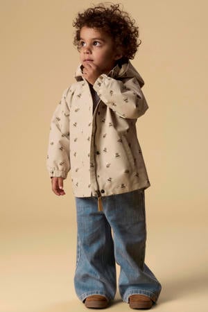regenjas met print - beige