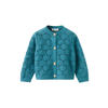 Mango Kids katoenen gebreide vest - petrol