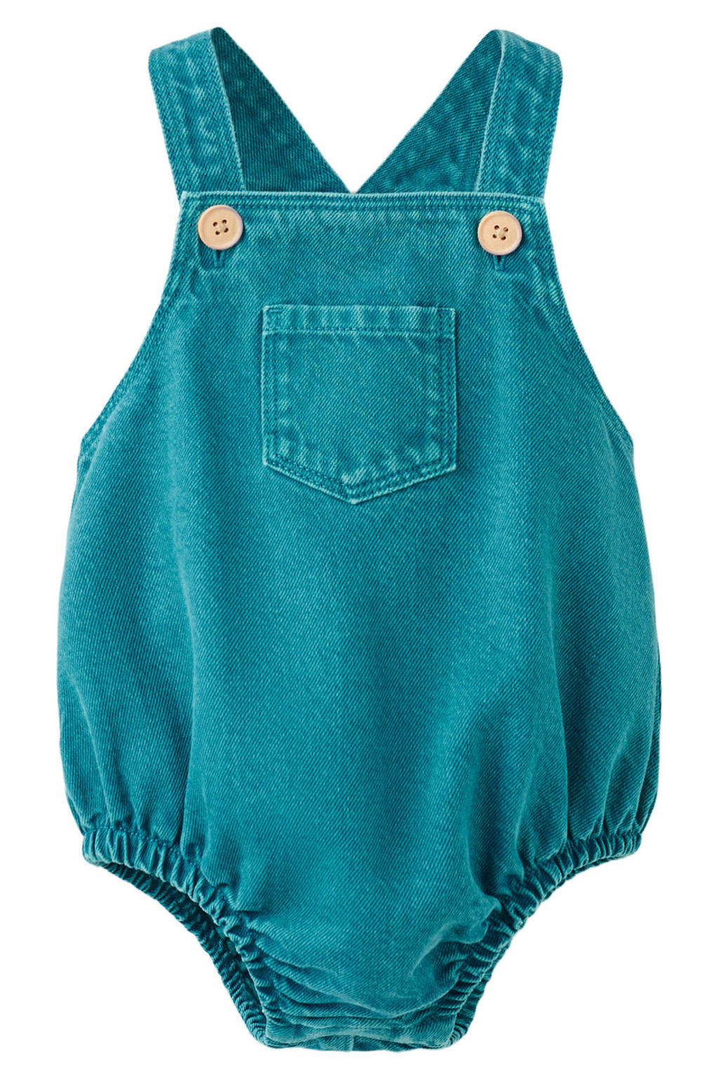 Mango Kids katoenen romper - blauw