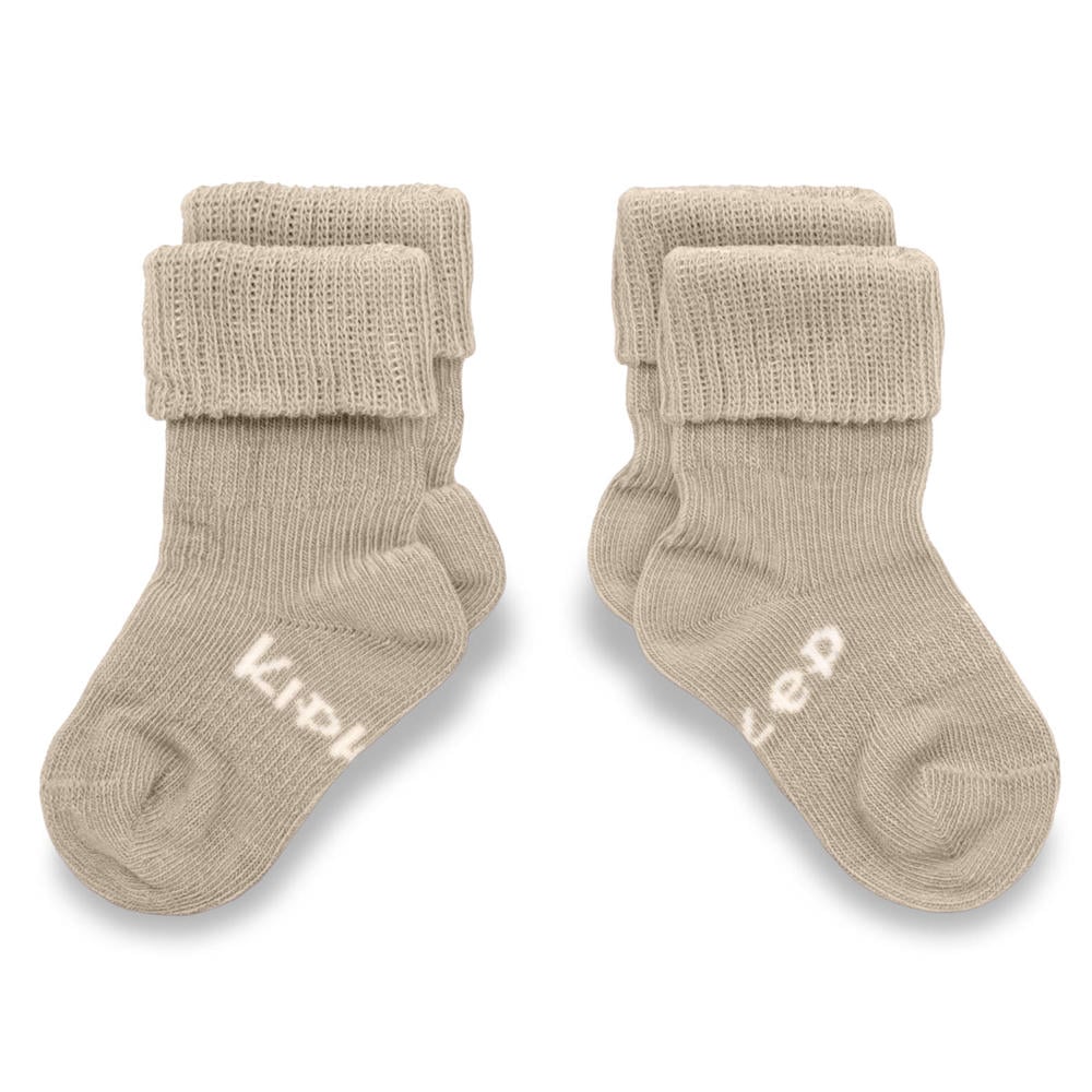 KipKep Blijf-Sokjes beige (set van 2)