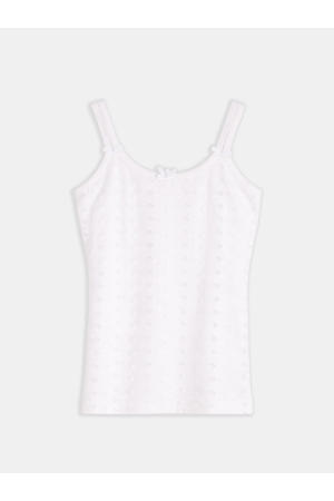 Meisjes Hemd Embroidery Wit