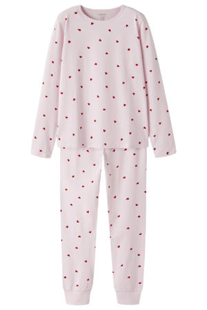 pyjama met hartjes - roze