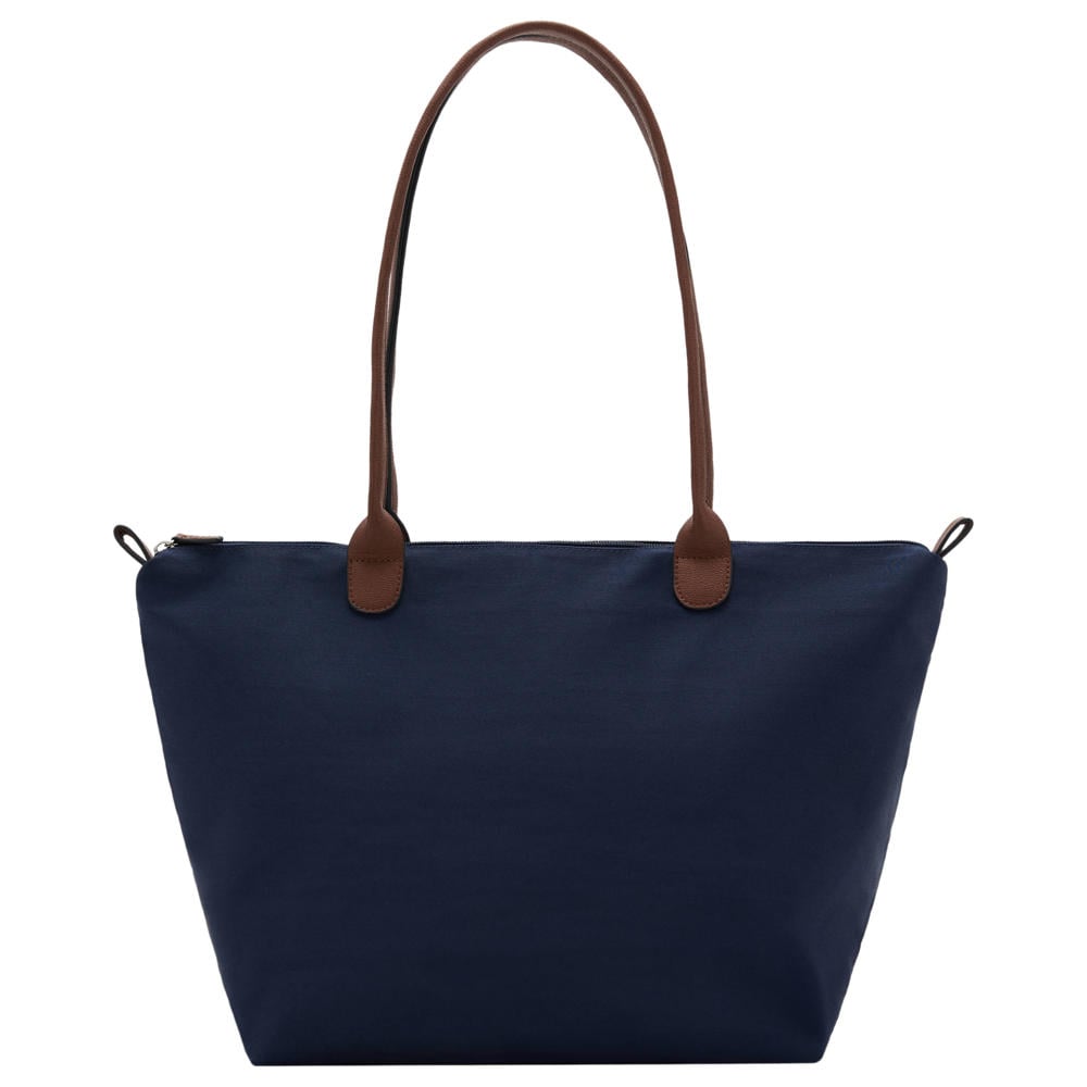 MANGO TEEN tas - donkerblauw/bruin