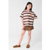 Shoeby gestreept T-shirt - bruin