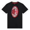 Official Fanwear AC Milan Logo T-Shirt Zwart