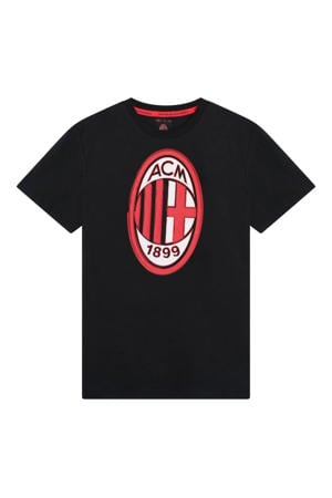 AC Milan Logo T-Shirt Zwart