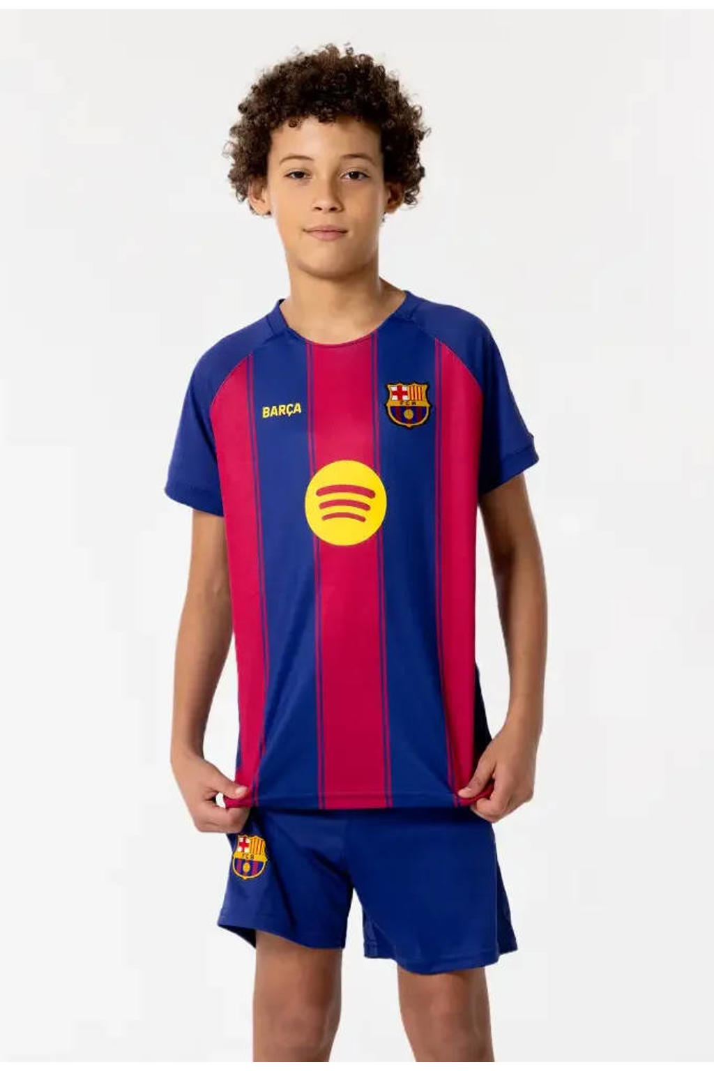 Official Fanwear Frenkie de Jong FC Barcelona Thuis Tenue 25/26 Blauw/Rood