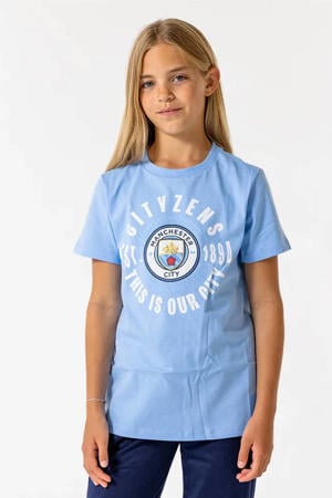 Manchester City T-Shirt Blauw