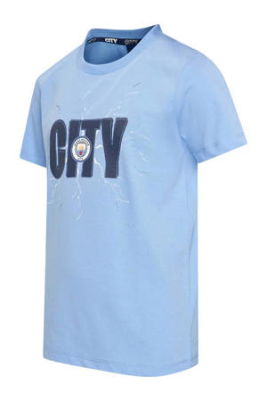 Manchester City T-Shirt Blauw