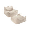 Wigiwama Biscuit Zitzak en Voetenbank Set