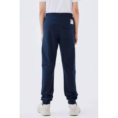 NAME IT KIDS broek NKMHONK marine Blauw Jongens Sweat Effen - maat 134 afbeelding
