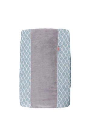 Fly High aankleedkussenhoes dusty blue-white