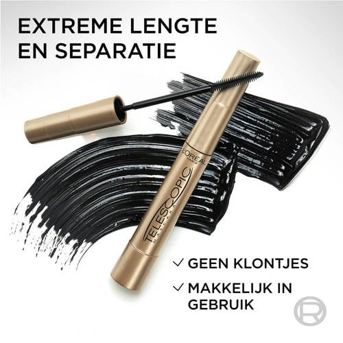 L'Oréal Paris Telescopic mascara - Zwart - 8 ml | Mascara van L'Oréal Paris