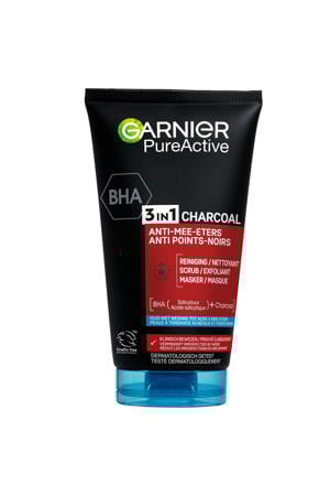 PureActive 3-in-1 Charcoal Anti Mee-Eters gezichtsreiniging - 150 ml