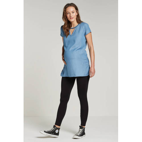 LOVE2WAIT positie legging zwart Broek Dames Lyocell Effen - maat 42 (XL) afbeelding