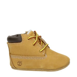 nubuck babyschoenen camel