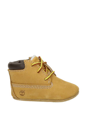 nubuck babyschoenen camel