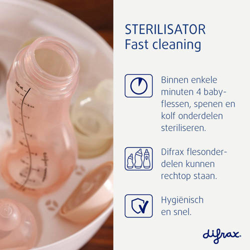 Difrax Magnetron sterilisator Wit | Sterilisator van