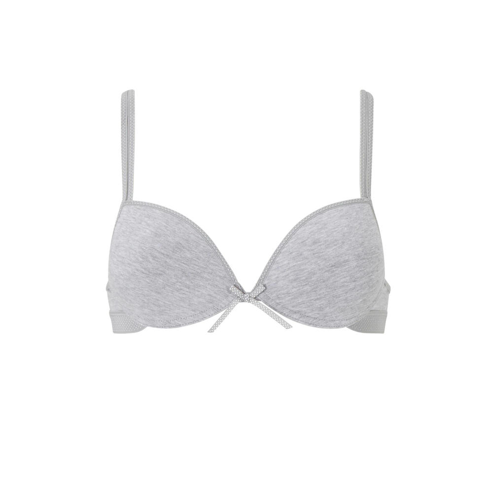 Boobs & Bloomers voorgevormde tienerbh grijs melange