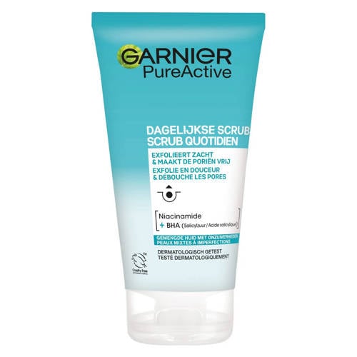 Garnier Skinactive PureActive Dagelijkse Scrub - 150 ml. Face wash afbeelding
