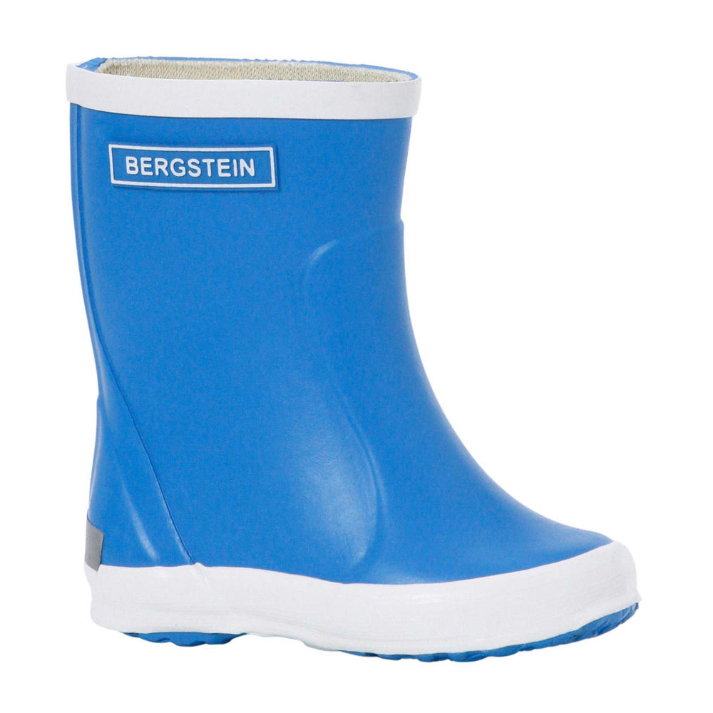 Blauwe jongens en meisjes Bergstein regenlaarzen van rubber/voering: stof/voetbed: stof met effen