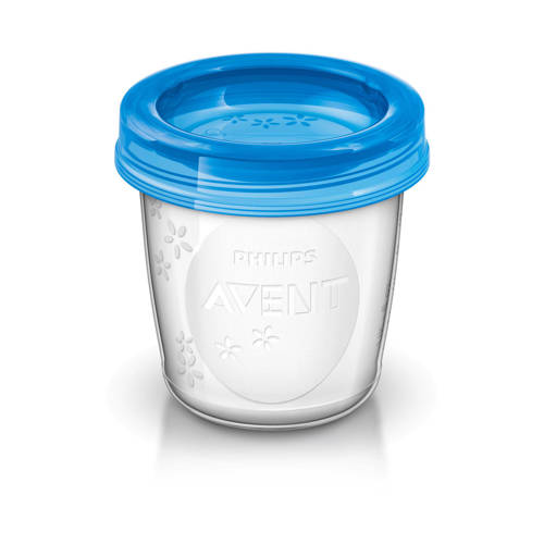 Philips Avent Bewaarbeker voor moedermelk (5 stuks) SCF619 05 Moedermelk bewaarzakjes flesjes Transparant