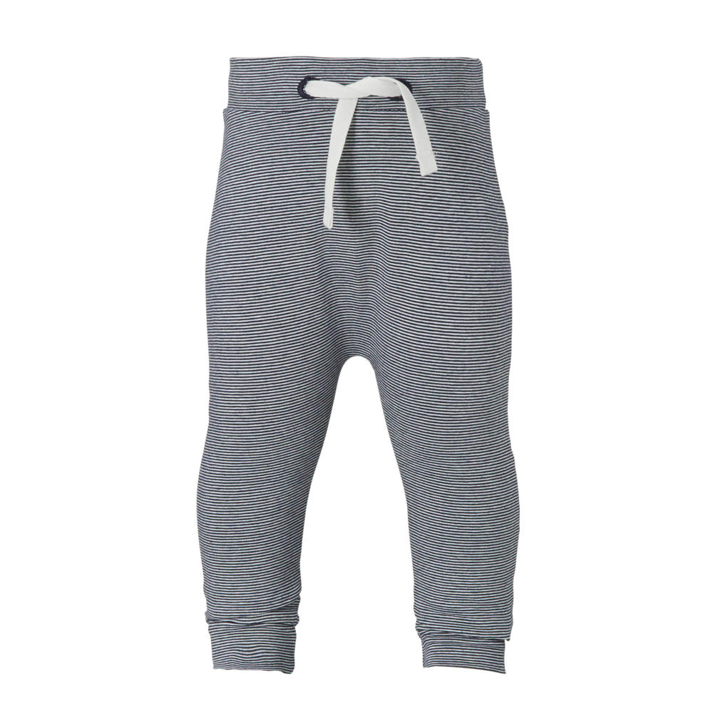 Noppies baby gestreepte broek donkerblauw