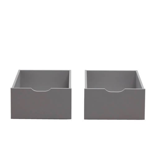 NOUS Living bedlade set 2 ( hoogslaper met zitje ) Charlie Grijs