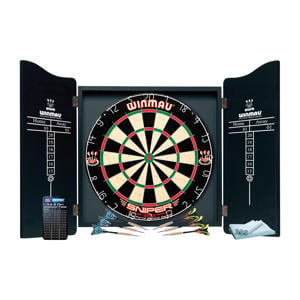 Pro Dartset - kabinet, dartbord en 6 dartpijlen