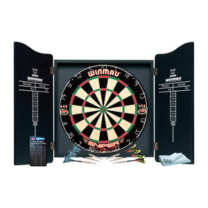 Pro Dartset - kabinet, dartbord en 6 dartpijlen