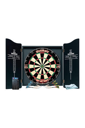 Pro Dartset - kabinet, dartbord en 6 dartpijlen