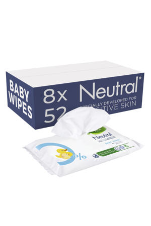 babydoekjes Parfumvrij - 8 x 52 stuks