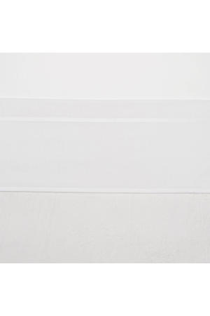 ledikantlaken met bies 100x150 cm wit/wit