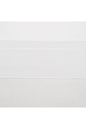 ledikantlaken met bies 100x150 cm wit/wit