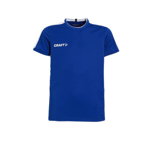 Craft junior voetbalshirt blauw Sport t-shirt Jongens/Meisjes Polyester Ronde hals