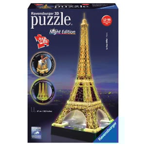 eiffeltoren nachteditie 3D puzzel 216 stukjes